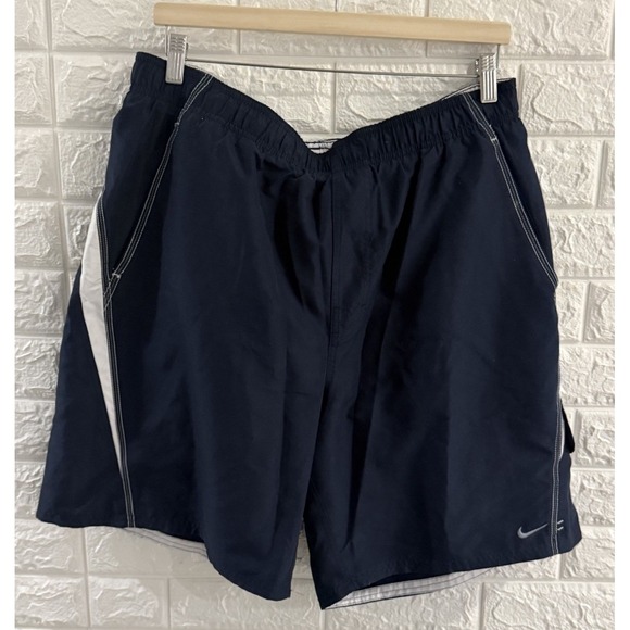 NIKE MENS BLUE‎ BOARD SHORTS SIZE XXLT SWIM TRUNKS SURF OUTDOOR BOTTOMS - Picture 1 of 10